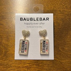 BaubleBar Getting Married Earrings